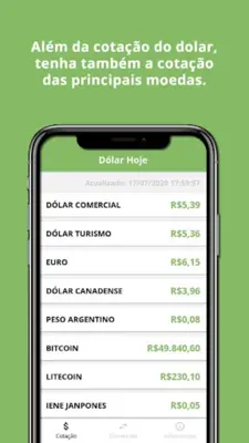 Dólar Hoje android App screenshot 1